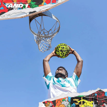 Fantom Graffiti Basketball: Official Regulation Size 7 (29.5") Rubber Basketball