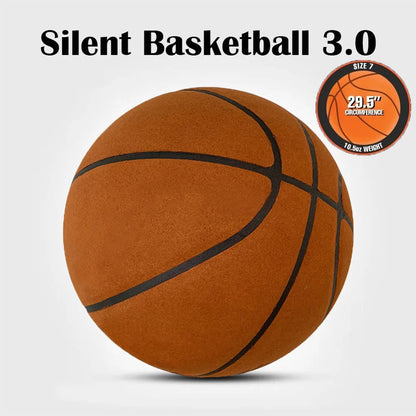 Grooved Silent Basketball 29.5''/27.9''Foam Basketball Indoor Training Silent Ball Dribbling Quietly Bounce Basketball No Noise