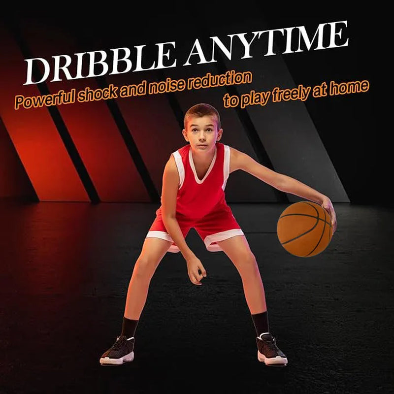 Grooved Silent Basketball 29.5''/27.9''Foam Basketball Indoor Training Silent Ball Dribbling Quietly Bounce Basketball No Noise